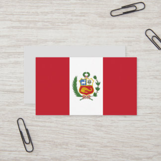 Cartão De Visita Bandeira do Peru