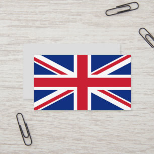 Cartão De Visita Bandeira do Reino Unido