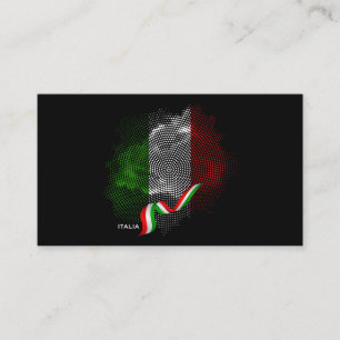 Cartão De Visita bandeira italiana