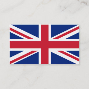Cartão De Visita Bandeira Personalizada do Reino Unido