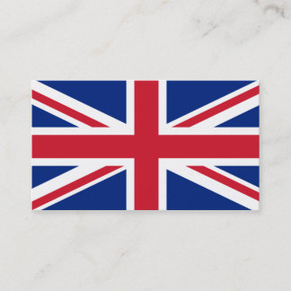 Cartão De Visita Bandeira Personalizada do Reino Unido