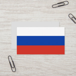 Cartão De Visita bandeira russa