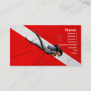 Cartão De Visita Bandeja De Mergulho E De Mergulho