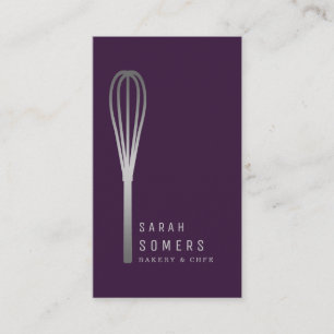 Cartão De Visita Bandeja de Whisk Moderna Dourada