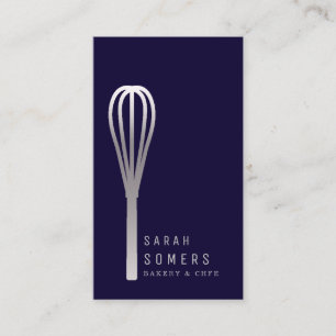 Cartão De Visita Bandeja de Whisk Moderna Dourada