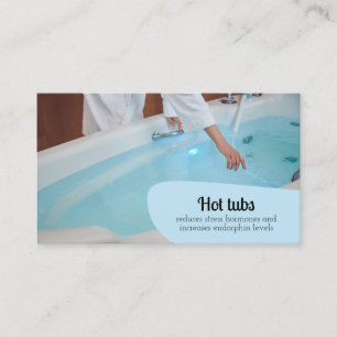 Cartão De Visita Banheiras de Hidromassagem Beleza Cuidados com a P