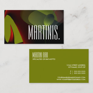 Cartão De Visita bar martini