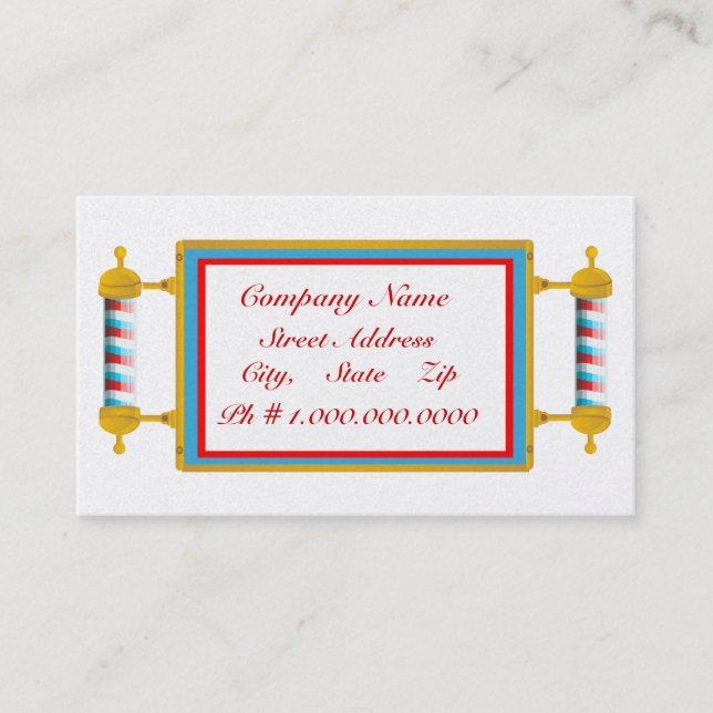 Cartão De Visita Barbearia (Frente)