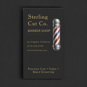 Cartão De Visita Barbearia Black Profissional
