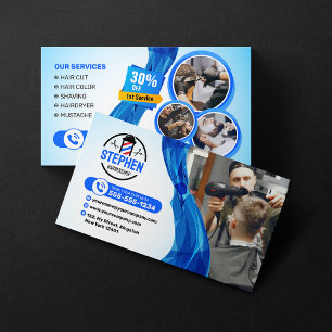 Cartão De Visita Barbearia Cativante Cabeleireiro Estilista de Cabe