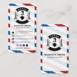 Cartão De Visita Barbearia Estilista de Cabelo Profissional