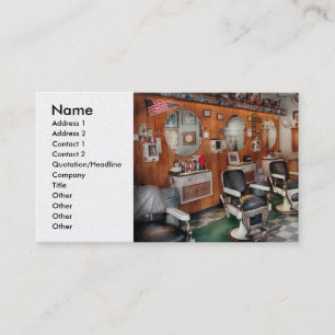 Cartão De Visita Barbeiro - barbeiros de Frenchtown