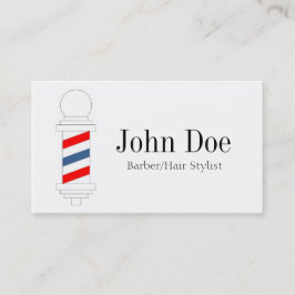 Cartão De Visita Barbeiro/cabeleireiro B/W