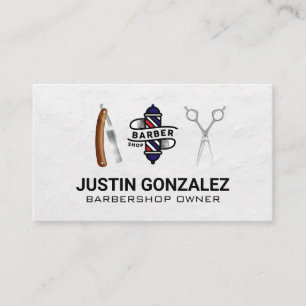 Cartão De Visita Barber Compra Polo  Tesouras  Blade