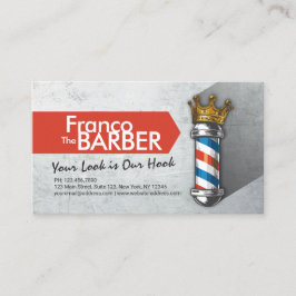 Cartão De Visita Barber Hair Compra Rei Coroa Barbeiro Par Salão