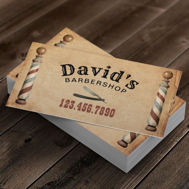 Cartão De Visita Barber Hair Stylist (Criador carregado)