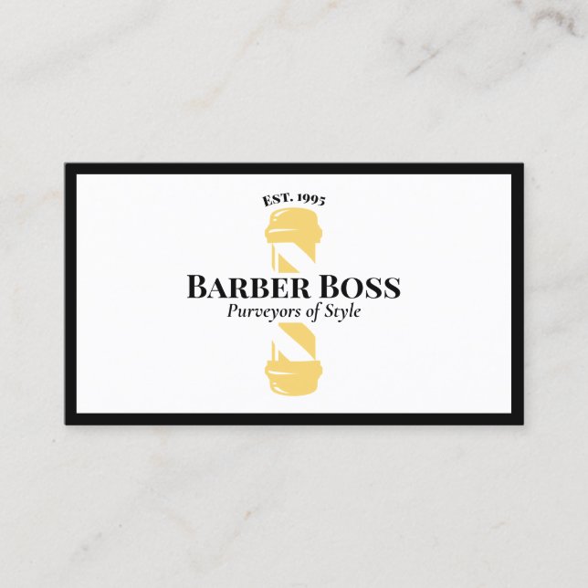 Cartão De Visita Barber Policial legal (Frente)