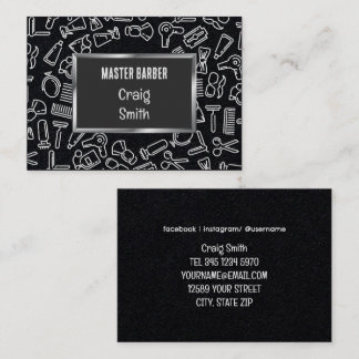 Cartão De Visita 💇 ♂️ Barber Premium