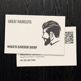 Cartão De Visita Barber QR Barber