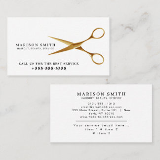 Cartão De Visita Barber Shop Hair Stylist Professional Barbershop