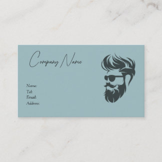 Cartão De Visita Barber Shop, services, business card template.