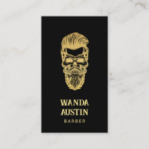 Barber Skull Barber Dourada