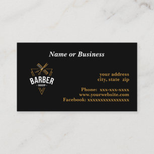 Cartão De Visita Barbershop