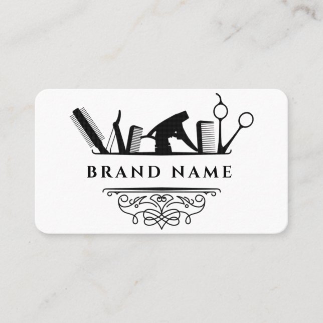 Cartão De Visita Barbershop Corta Agitações Barras (Frente)