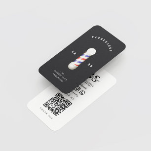 Cartão De Visita Barbershop Haircut Hairstylist