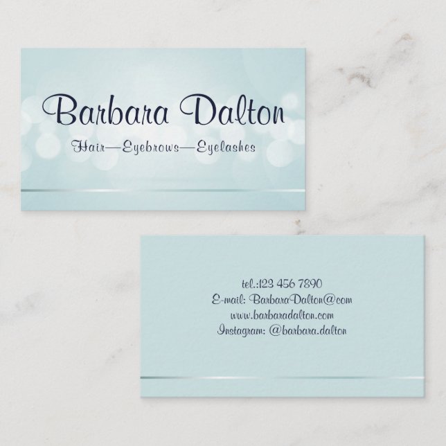 Cartão De Visita Barco Azul Elegante Simples (Frente/Verso)