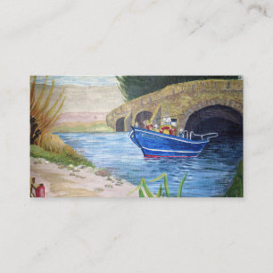 Cartão De Visita Barco num rio