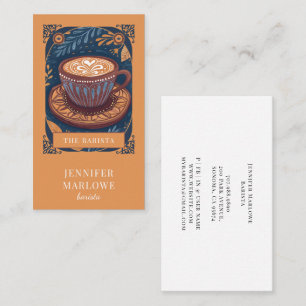 Cartão De Visita Barista Tarot Ilustrado