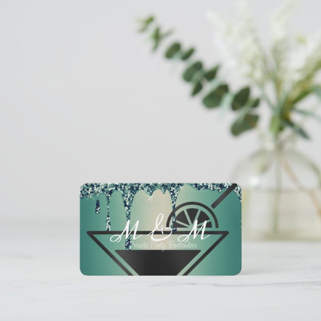 Cartão De Visita Barman De Parceiro Privado Para Seu Evento Especia (Em pé/Frente)