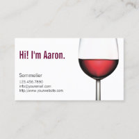 Barman do Sommelier do vidro de vinho