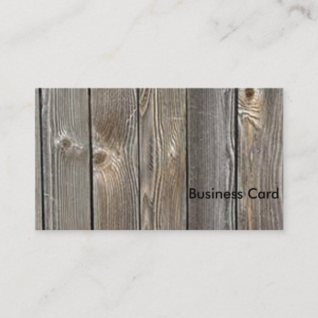 Cartão De Visita Barn Wood (Frente)