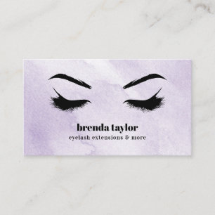Cartão De Visita Barra de navegação Lilac Chic Eyelash Chic