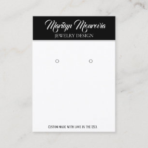 Cartão De Visita Barramento de código QR do monitor preto minimalis