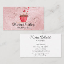 Barramento de padaria caseiro de Cupcake rosa doce