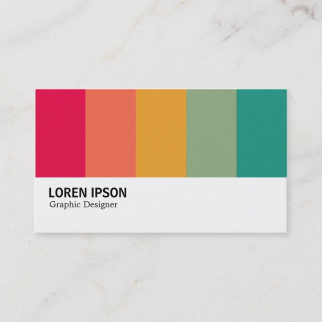 Cartão De Visita Barras de cores Hi-Phi 02 (Frente)