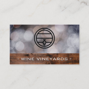 Cartão De Visita Barril de Vinho  Serviços de restauração  Máqu