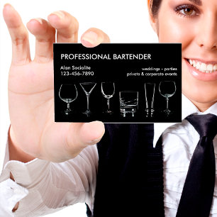Cartão De Visita Bartender profissional