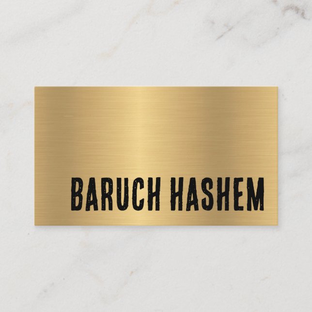 Cartão de Visita Baruch Hashem (Frente)