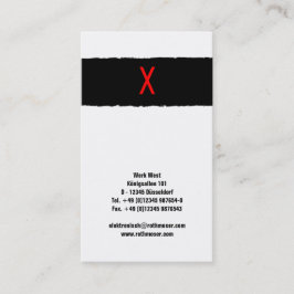 Cartão De Visita Baseado em tipografia