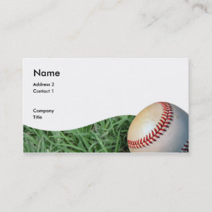 Cartão De Visita baseballbizcard, endereço 2, contato 1, empresa,…