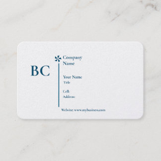 Cartão De Visita Basic white Template Business Card  homes