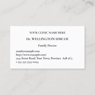 Cartão de visita básico, mínimo