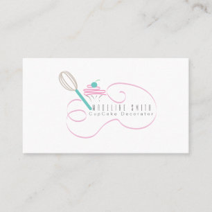 Cartão De Visita Batedeira Cupcake Assadeira Decoraçao de Bolos Esp