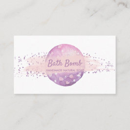 Cartão De Visita Bath Bomb Natural Soap Spa