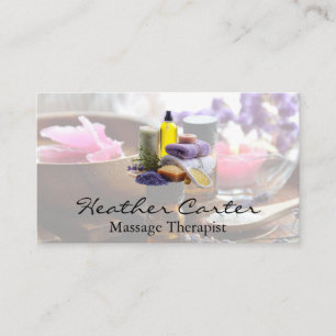 Cartão De Visita Bath Salts Herbal Oils Medicina de cicatrização