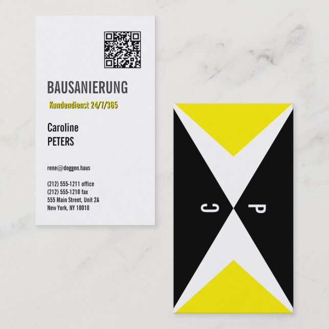 Cartão De Visita Bausanierung (Frente/Verso)